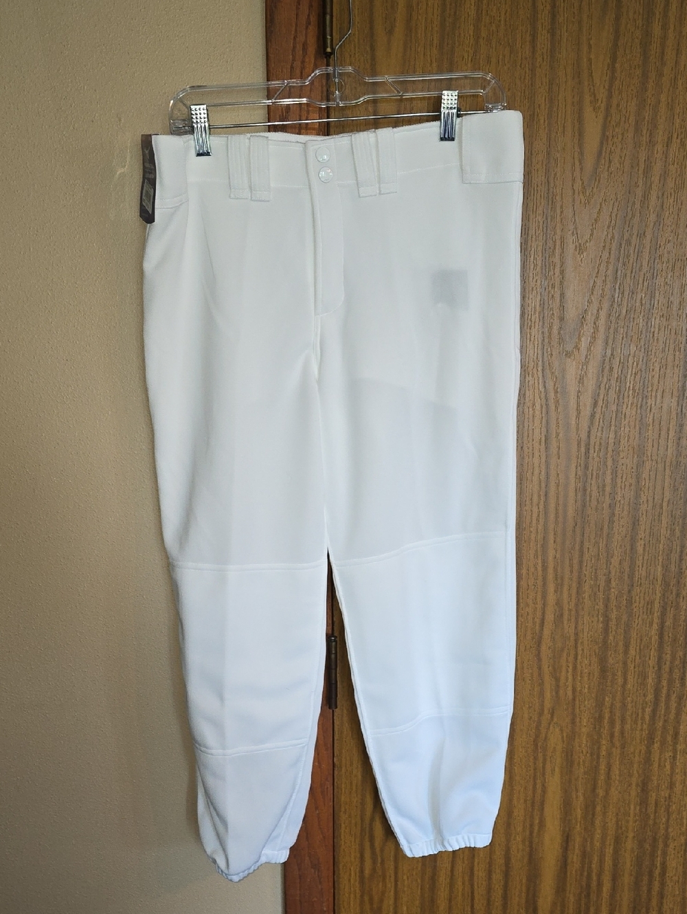 Mizuno White Women's Softball Elastic-Bottom Pants